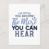 音が聞こえるほど引用文 ポストカード (正面)