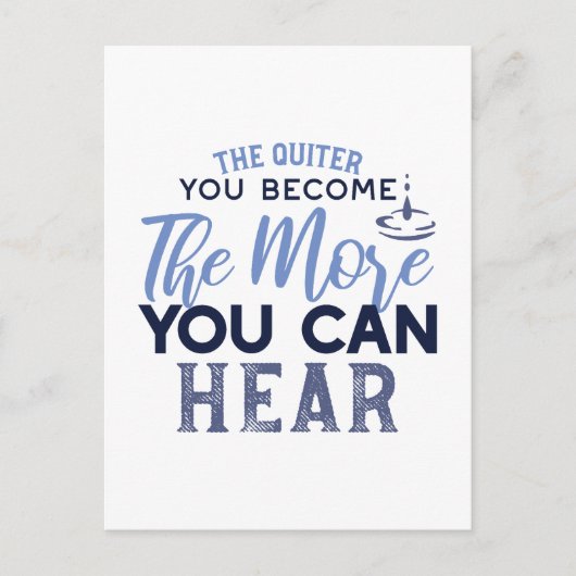 音が聞こえるほど引用文 ポストカード (正面)