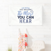 音が聞こえるほど引用文 横断幕 (インサイチュ)