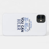 音が聞こえるほど引用文 Case-Mate iPhoneケース (裏面(横))