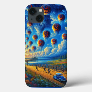 音と視覚を通して超現実的な旅 iPhone 13ケース