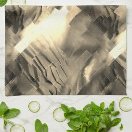 音の衝撃と奇妙な抽象芸術モザイク キッチンタオル