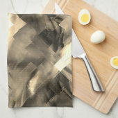 音の衝撃と奇妙な抽象芸術モザイク キッチンタオル (四つ折り)