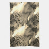 音の衝撃と奇妙な抽象芸術モザイク キッチンタオル (縦)