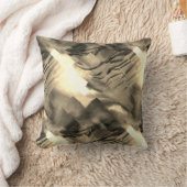 音の衝撃と奇妙な抽象芸術モザイク クッション (ブランケット)