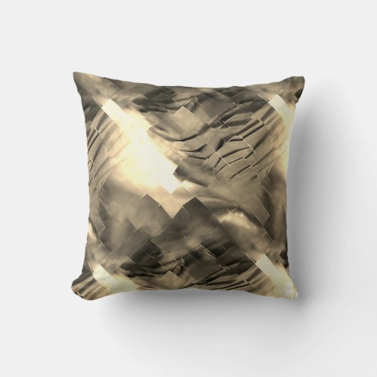 音の衝撃と奇妙な抽象芸術モザイク クッション (正面)