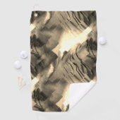 音の衝撃と奇妙な抽象芸術モザイク ゴルフタオル (インサイチュ)