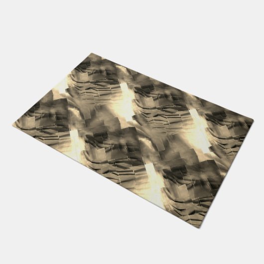 音の衝撃と奇妙な抽象芸術モザイク ドアマット (アングル)