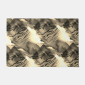 音の衝撃と奇妙な抽象芸術モザイク ドアマット (正面)