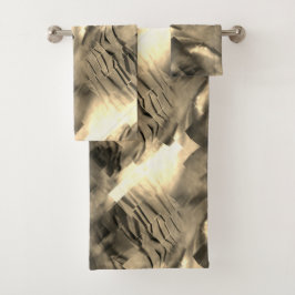 音の衝撃と奇妙な抽象芸術モザイク バスタオルセット