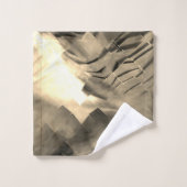 音の衝撃と奇妙な抽象芸術モザイク バスタオルセット (ウォッシュタオル)