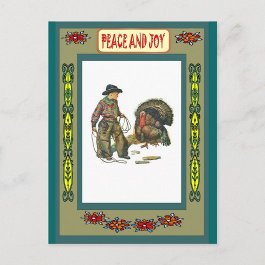 音を立てるトルコ シーズンポストカード (正面)