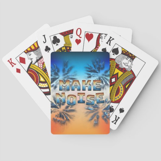 音を立てる トランプ (裏面)