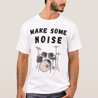 音を立てる:ドラム Tシャツ