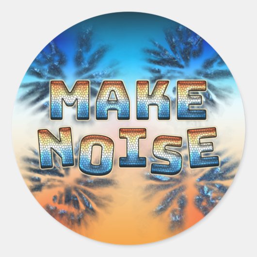 音を立てる ラウンドシール (正面)