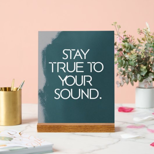 音を聞き続ける アクリルサイン (ウェディング)