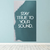 音を聞き続ける キャンバスプリント (インサイチュ (ウッドフロア))