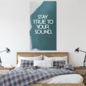 音を聞き続ける キャンバスプリント (インサイチュ (寝室))