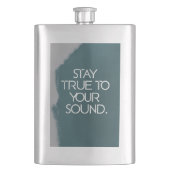 音を聞き続ける フラスク (正面)