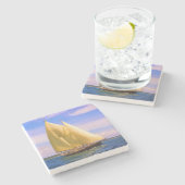 音を鳴らす ストーンコースター (横)