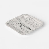 音エレガント楽ノートとスクリプト紙プレート ペーパープレート (傾斜あり)