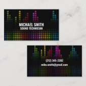 音カラフルバー等化器 名刺 (正面/裏面)