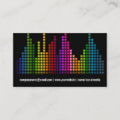 音カラフルバー等化器 | 音楽ノート 名刺 (裏面)