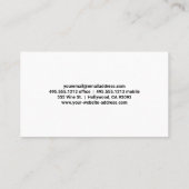 音カラフル楽音背景 名刺 (裏面)