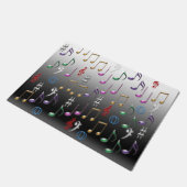 音カラフル符 ドアマット (アングル)