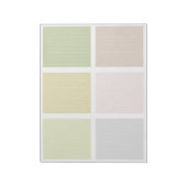 音カラフル自然色ブロック ノートパッド (回転)