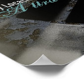 音グランジイベントポスターテンプレート ポスター (角)