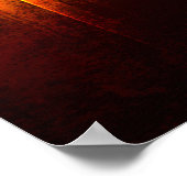 音グランジ波付き音楽スピーカー ポスター (角)