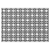 音スタイリッシュモダン音パターン テーブルクロス (正面(横))