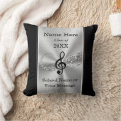 音パーソナライズされた楽生卒業の贈り物 クッション (ブランケット)