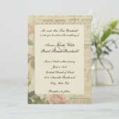 音ビクトリアン楽バラ結婚式招待状 招待状 (スタンド正面)