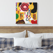 音ポップ・アートの楽 キャンバスプリント (インサイチュ (寝室))