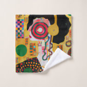 音ポップ・アートの楽 バスタオルセット (ウォッシュタオル)