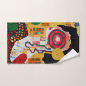 音ポップ・アートの楽 バスタオルセット (ハンドタオル)