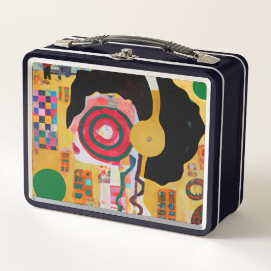 音ポップ・アートの楽 メタルランチボックス (正面)