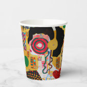 音ポップ・アートの楽 紙コップ (左)