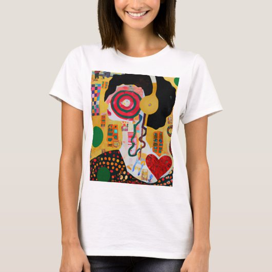 音ポップ・アートの楽 Tシャツ (正面)