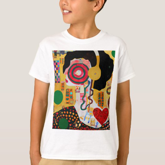 音ポップ・アートの楽 Tシャツ (正面)