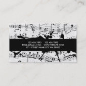 音モダン楽先生名刺 名刺 (裏面)