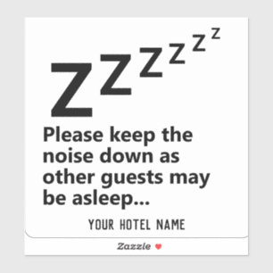 音保を下げて。ゲストは眠っている シール