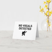 音声が検出されないオミニマルーディオデザイン カード (黄色い花)