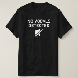 音声が検出されないオミニマルーディオデザイン Tシャツ