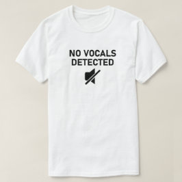 音声が検出されないオミニマルーディオデザイン Tシャツ