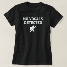 音声が検出されないオミニマルーディオデザイン Tシャツ