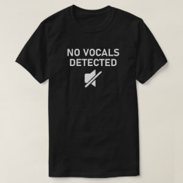 音声が検出されないオミニマルーディオデザイン Tシャツ