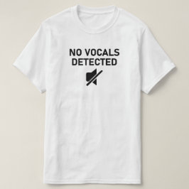 音声が検出されないオミニマルーディオデザイン Tシャツ
